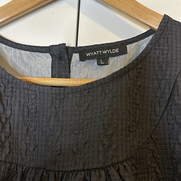 Wyatt Wylde Arden Dress Black SzL - Picture 8 of 9